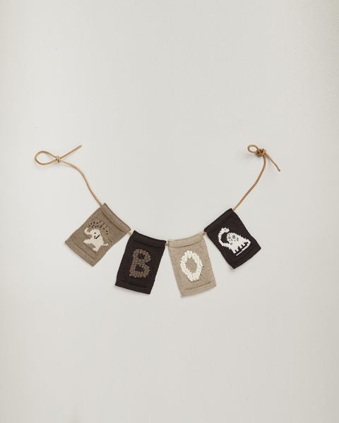 Knitted symbol flags - Knitted Symbols - Natural tones - SmallStuff