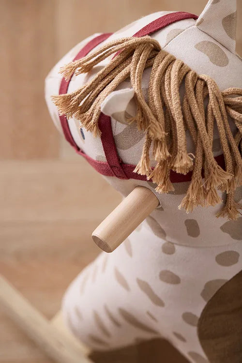 Hobbelpaard Dotty Aiden - Rocking Horse - Beige/Wit - Kid's Concept
