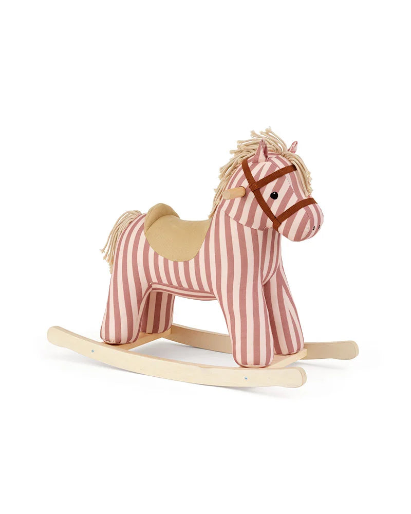 Hobbelpaard Mila – Clay Pink Stripe – FSC-gecertificeerd hout - Kid's Concept