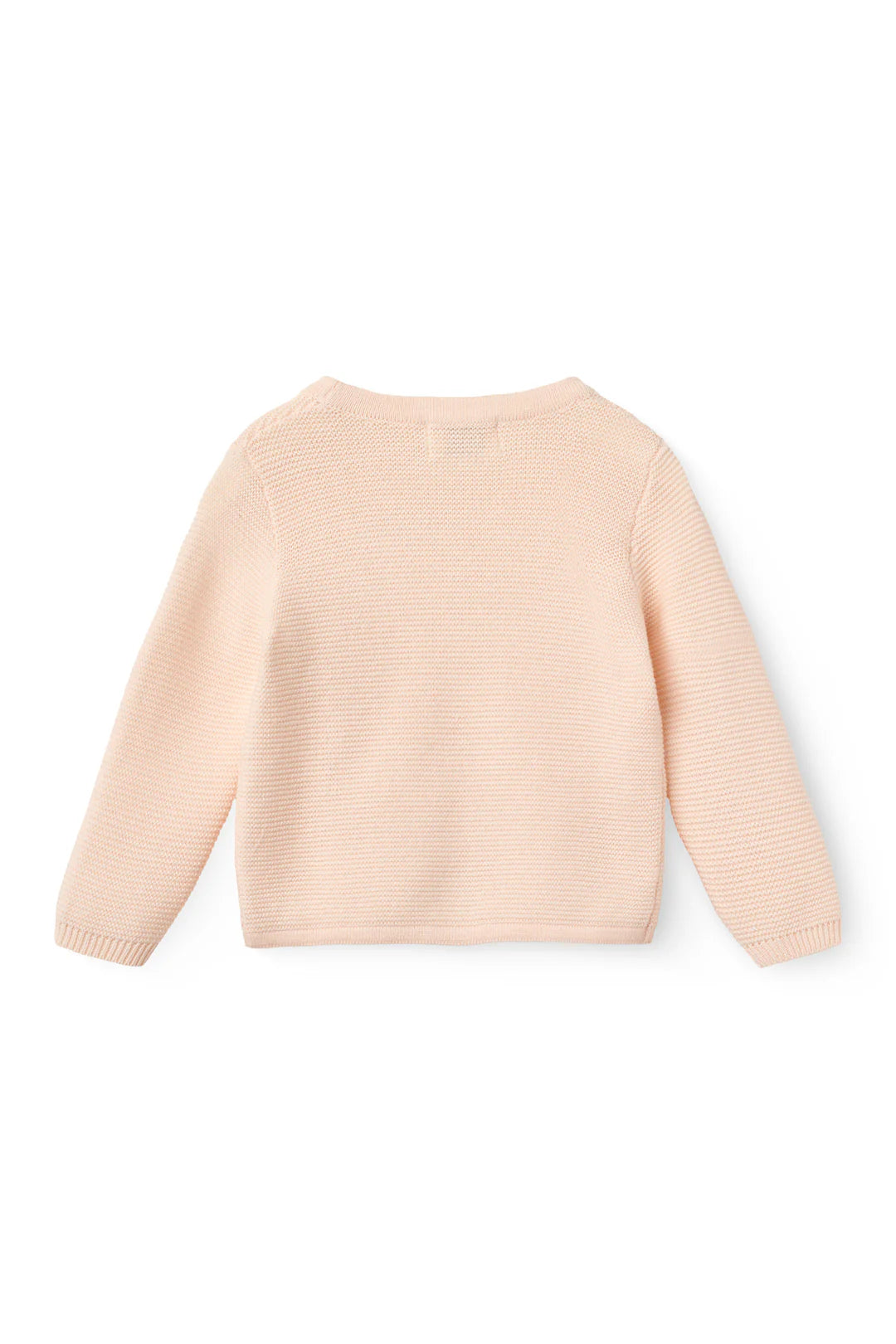 Knitted baby cardigan - Organic cotton - Soft Pink - Copenhagen Colors