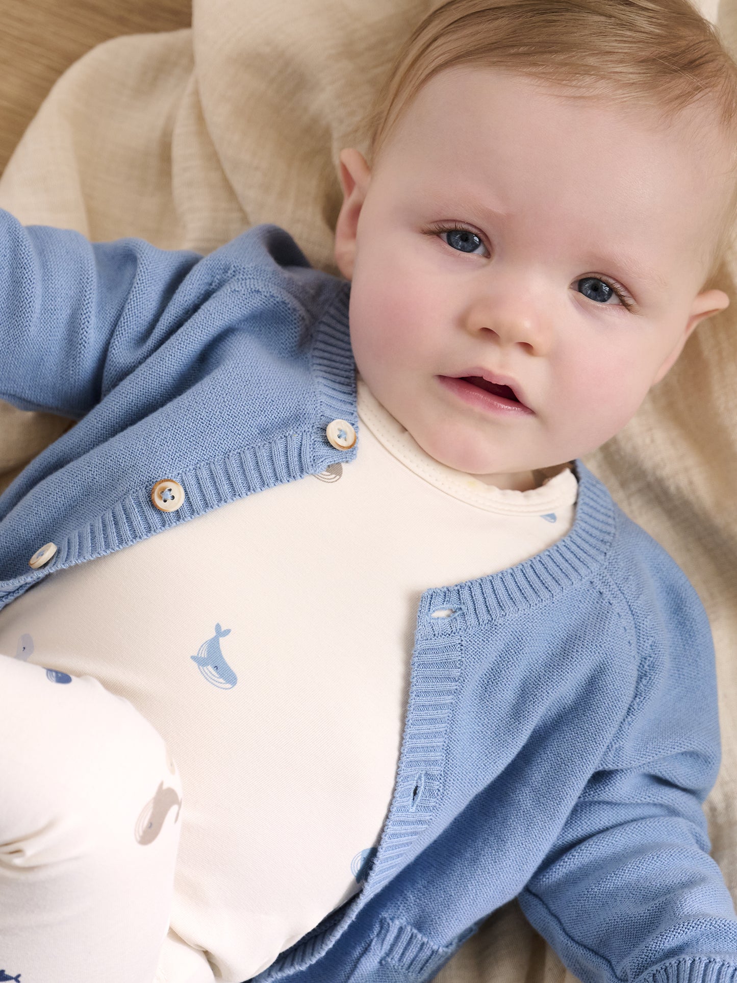 Leggings - Organic Cotton - Arctic Ice/Whales - Fixoni