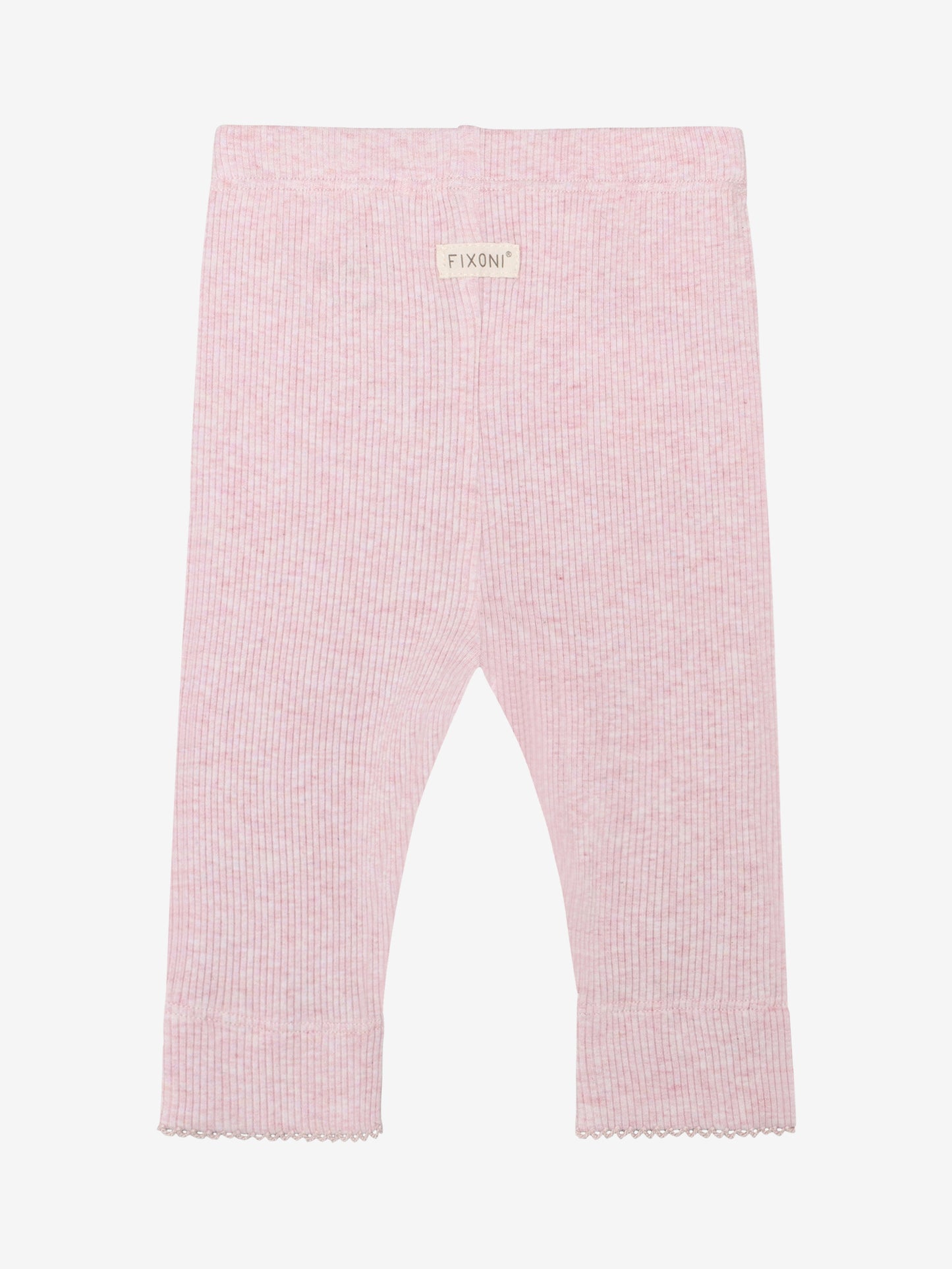 Leggings - Modal/Baumwolle - Rosa/Bleached Mauve Melange - Fixoni