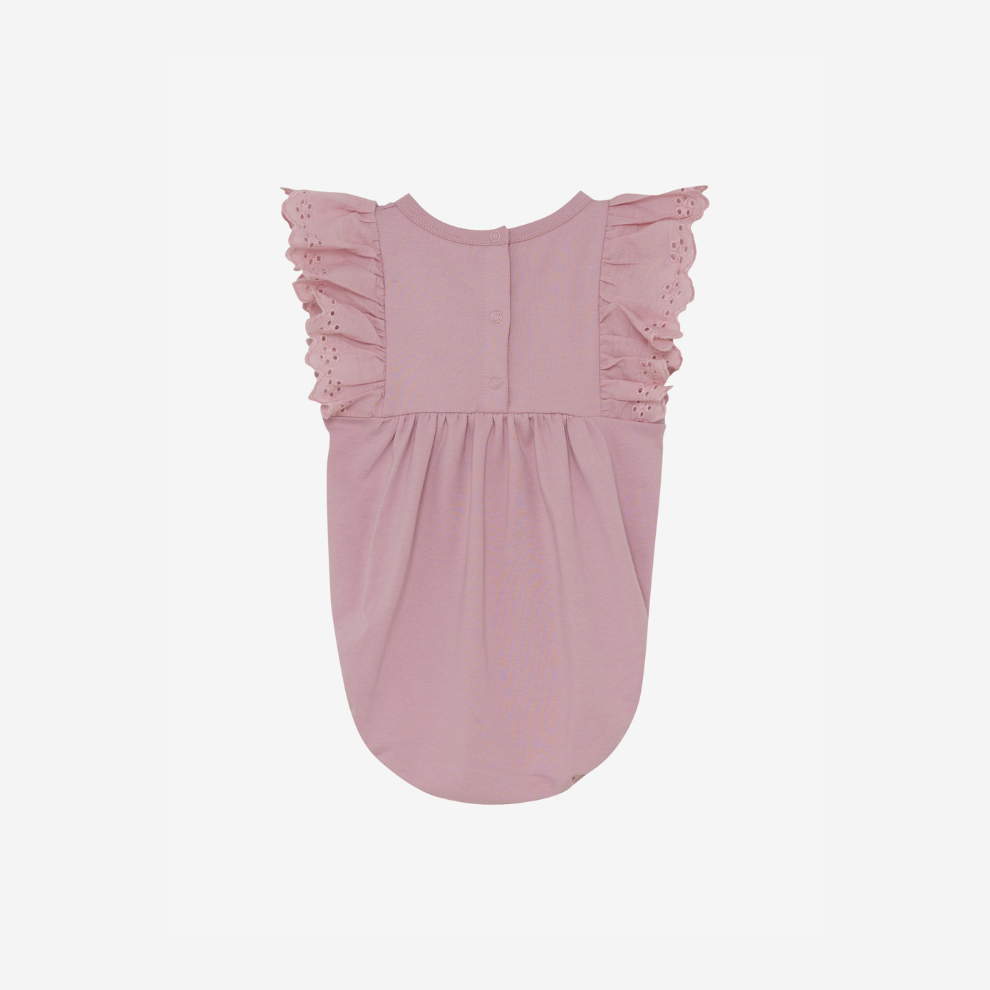 Sleeveless romper - Cotton - Zephyr/Pink - Romper Solid - En Fant