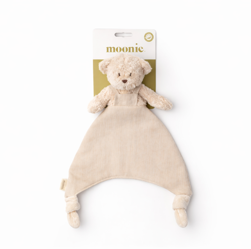 Knuffeldoekje Beer - Biologisch katoen & Linnen - Doudou Bear - GOTS - Moonie