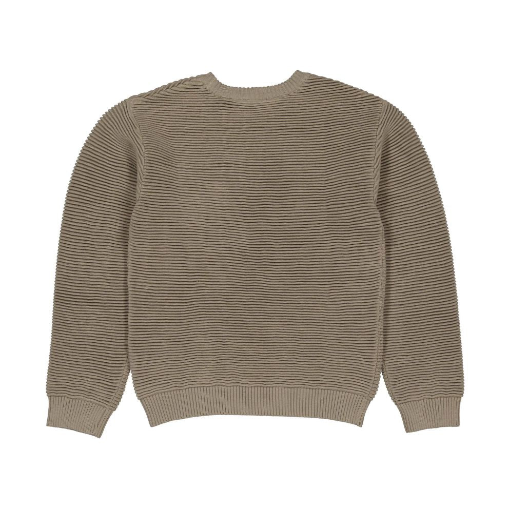 Sweater Veto - Katoen - Taupe - Levv achterkant