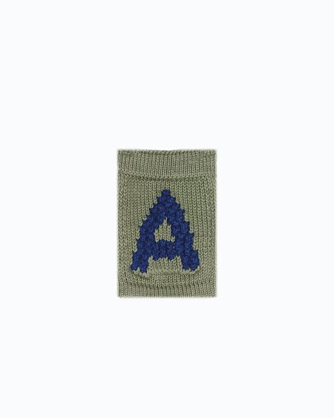 Gestrickte Buchstaben-Wimpelkette A-M - Knitted Letters - Blautöne - SmallStuff