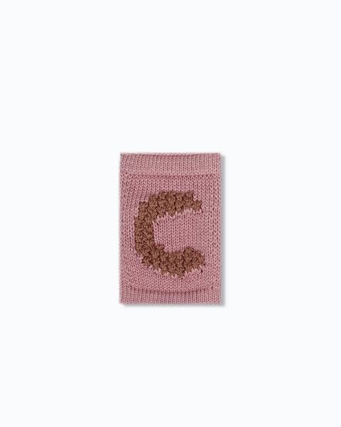 Gebreide Buchstaben-Wimpel A-M - Knitted Letters - Rosatöne - SmallStuff