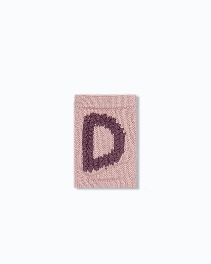 Gebreide Buchstaben-Wimpel A-M - Knitted Letters - Rosatöne - SmallStuff