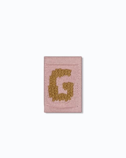 Gebreide Buchstaben-Wimpel A-M - Knitted Letters - Rosatöne - SmallStuff