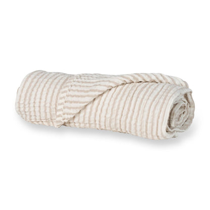 Muslin Deken/Doek XL - Natural Collection - Stripes - Quax
