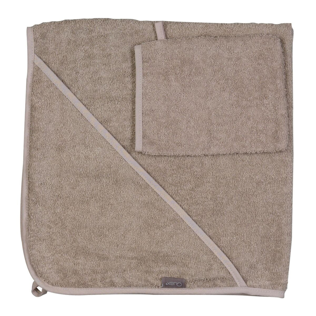 Badcape en Washandje - Badstof - Quax - productfoto - afbeelding 3