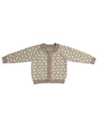 Knitted Cardigan Dogs - Nature Melange Dogs - 100% merino wool - SmallStuff