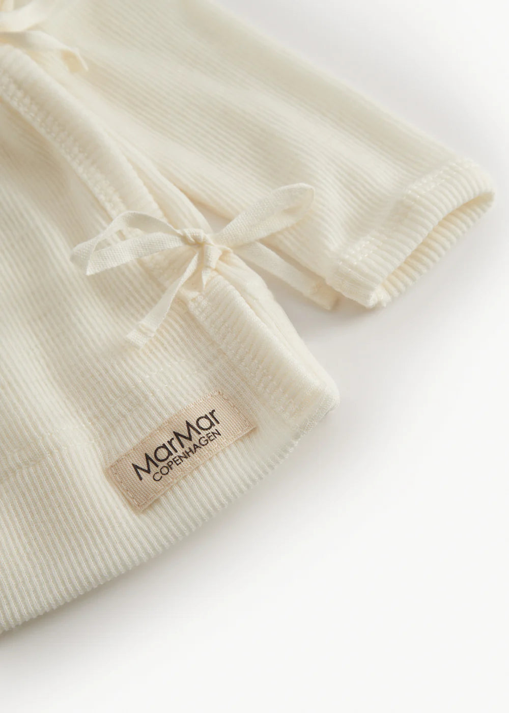 Overslag vestje - Tut Wrap LS Wool Rib - 100% merinowol - MarMar Copenhagen - productfoto - afbeelding 3