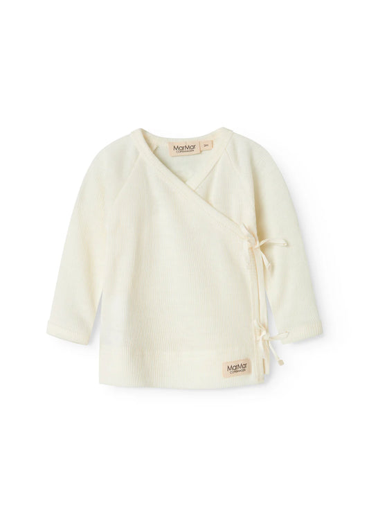 Wrap cardigan - Tut Wrap LS Wool Rib - 100% merino wool - MarMar Copenhagen