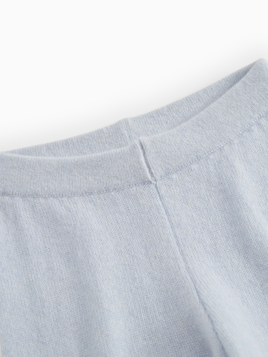 Cashmere broek – Powy – Light Blue Melange – 100% cashmere – MarMar Copenhagen