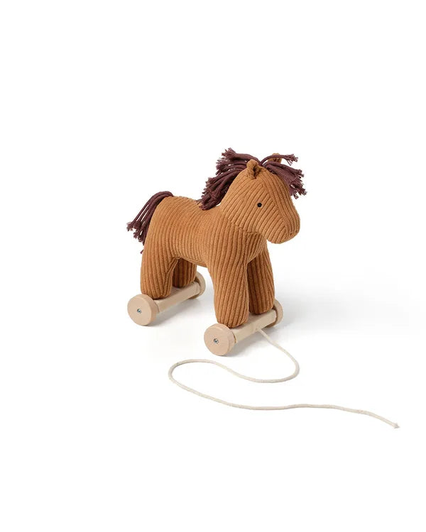Trekpaardje Vera Aiden - 2 in 1 -  Pull Along - Bruin - Kid's Concept