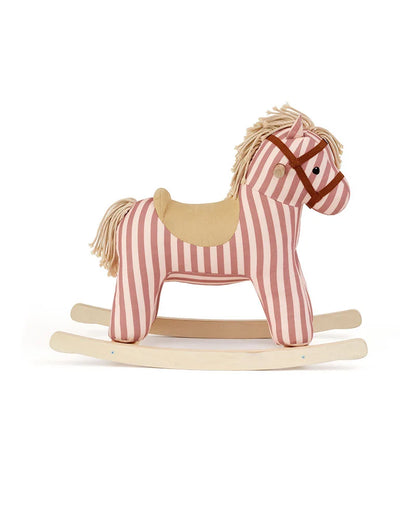 Hobbelpaard Mila – Clay Pink Stripe – FSC-gecertificeerd hout - Kid's Concept