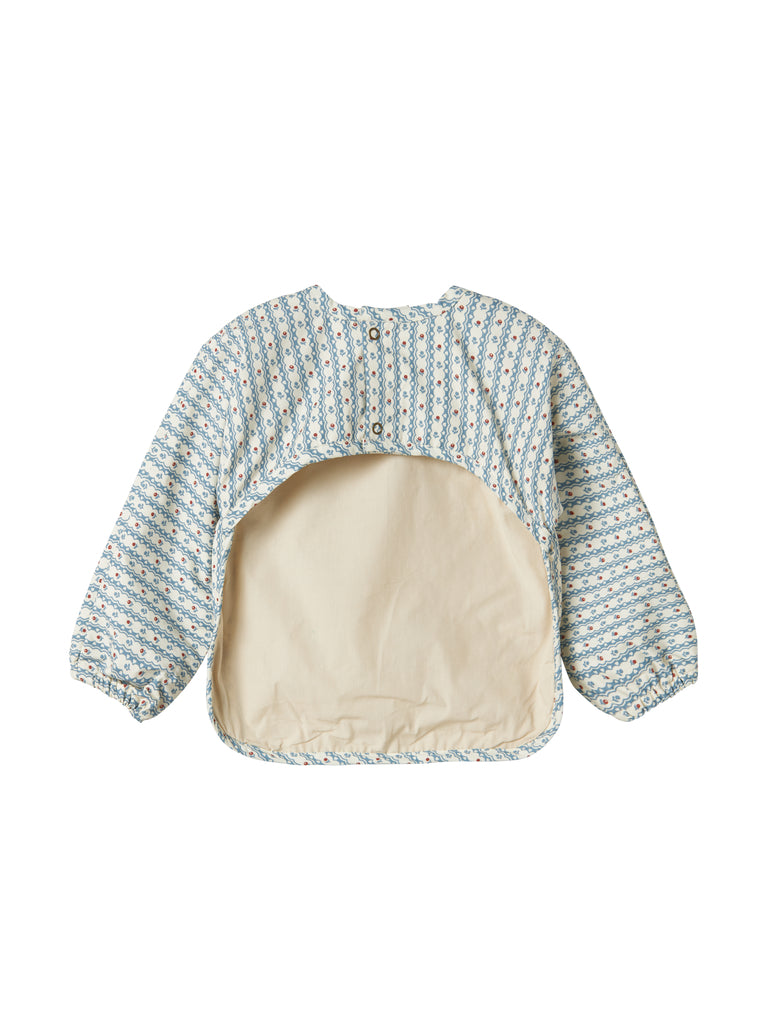 Slabbetje met lange mouwen - Apron LS - Katoen - Floral stripe - MarMar Copenhagen - productfoto - afbeelding 3