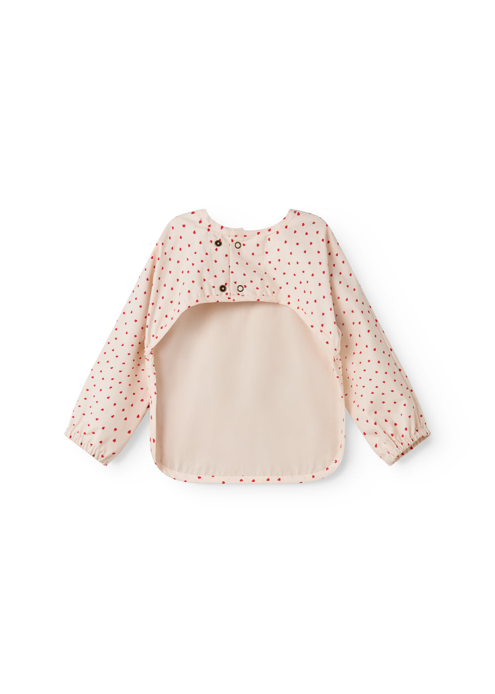 Slabbetje met lange mouwen - Apron LS - Katoen - Happy Hearts/Hartjes - MarMar Copenhagen - productfoto - afbeelding 3