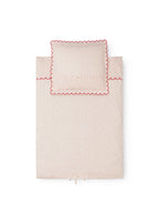 Bed Linen – Scallop Junior Happy Hearts – Organic Cotton – Junior Duvet Cover with Scalloped Edge – 100 × 140 cm – MarMar Copenhagen