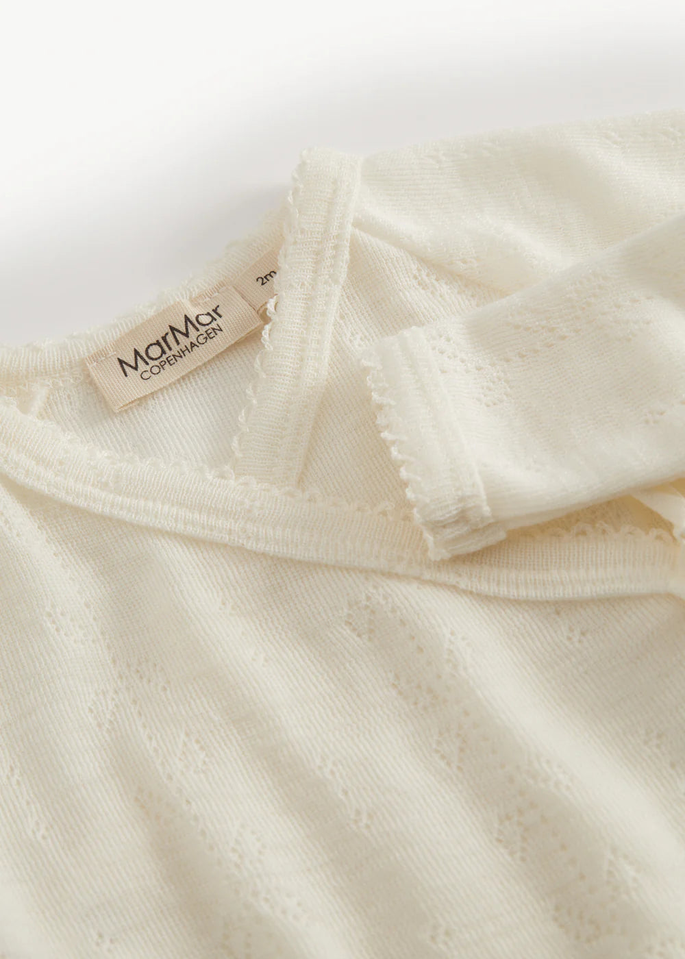 Overslag vestje - Tut Wrap LS Wool Pointelle - 100% merinowol - MarMar Copenhagen - productfoto - afbeelding 7