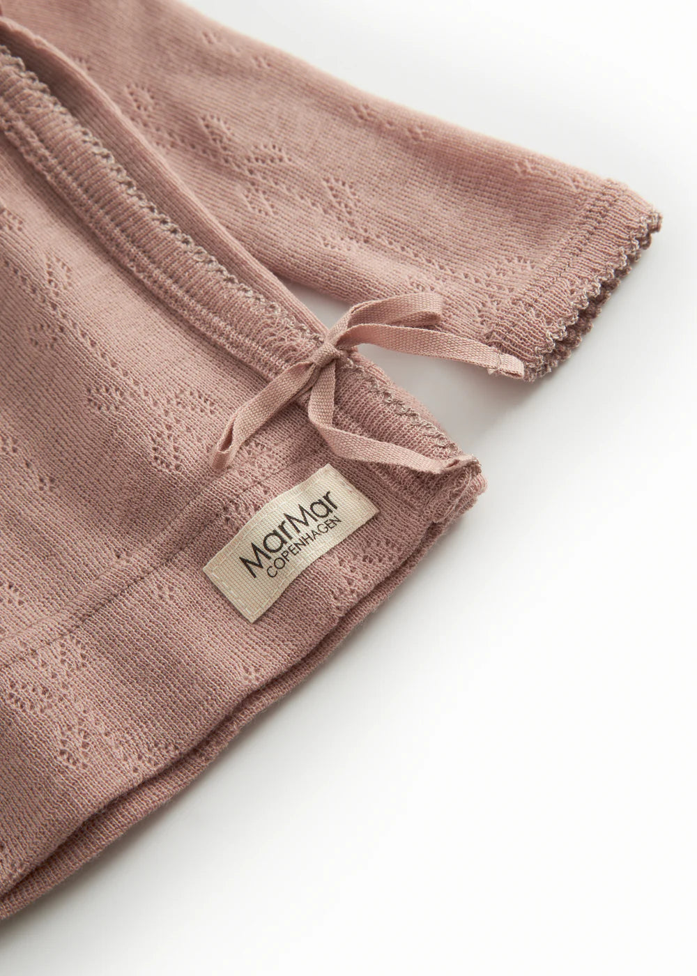 Overslag vestje - Tut Wrap LS Wool Pointelle - 100% merinowol - MarMar Copenhagen - productfoto - afbeelding 5
