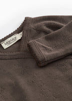 Overslag vestje - Tut Wrap LS Wool Pointelle - 100% merinowol - MarMar Copenhagen - voorkant - afbeelding 6