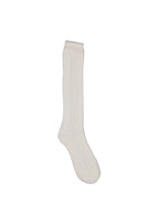 Knee Socks Pointelle – Gentle White – Katoenen kinderkniekousen met ajourpatroon – MarMar Copenhagen