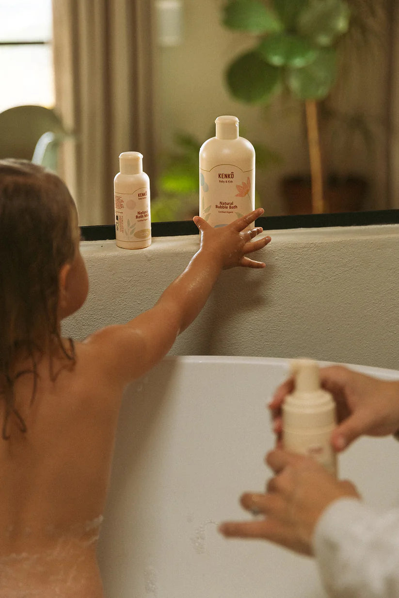 Natural Bubble Bath - Baby & Kids - Bubble Bath with Aloe Vera - Organic - Kenkô