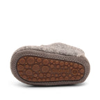 Baby Wool Grey – Wool baby booties – Bisgaard: bottom of the bootie showing the sole.