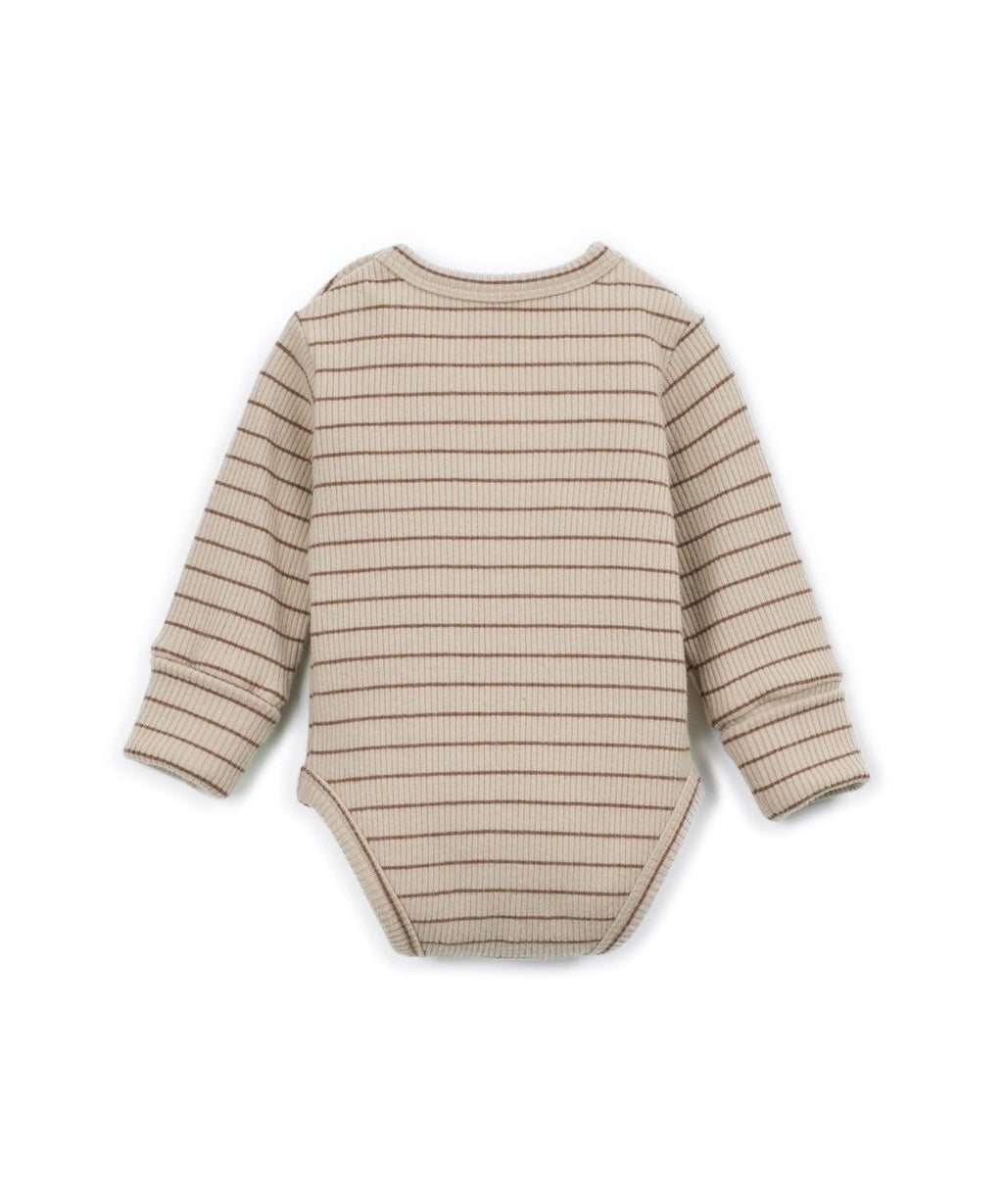 Ribbed striped romper - Cotton & modal - Tufting - Play Up