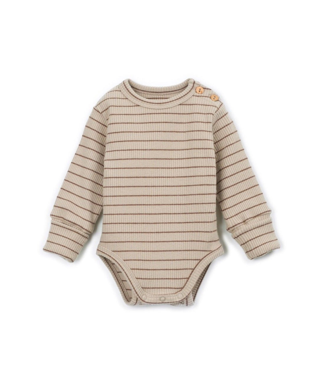 Ribbed striped romper - Cotton & modal - Tufting - Play Up