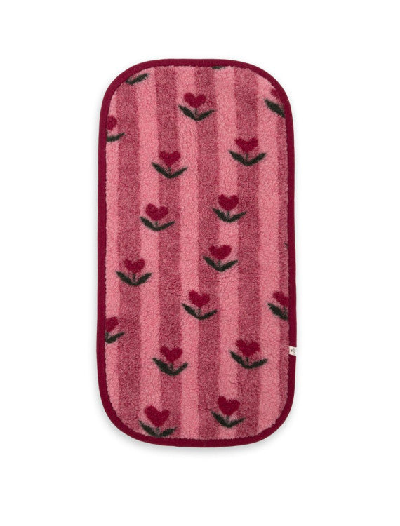 Wool fitted crib mattress protector - Cherry pattern - 80 x 42 cm – 100% wool – Alwero