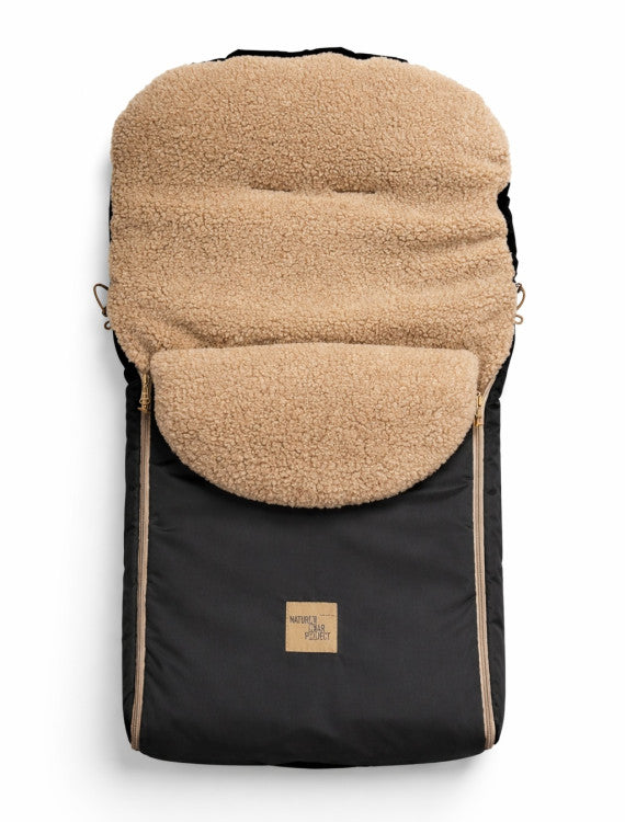 Waterproof Footmuff Tan – 100% wool lining – Alwero