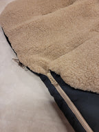 Waterproof Footmuff Tan – 100% wool lining – Alwero