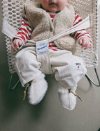 Baby Cardigan Lulu Light Sand Brown – 100% wool – Alwero