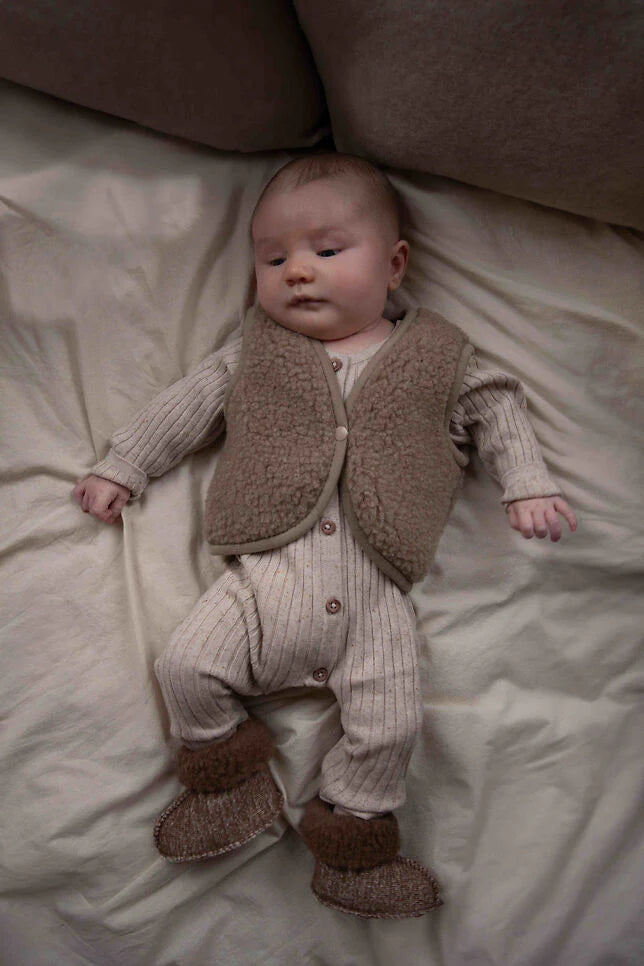 Baby vest - Giletje - Lulu light - 100% Wol - Alwero - productfoto - afbeelding 3
