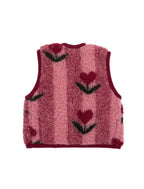 Babyweste Lulu Light Cherry Pattern – 100 % Wolle – Alwero