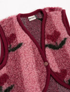 Babyweste Lulu Light Cherry Pattern – 100 % Wolle – Alwero