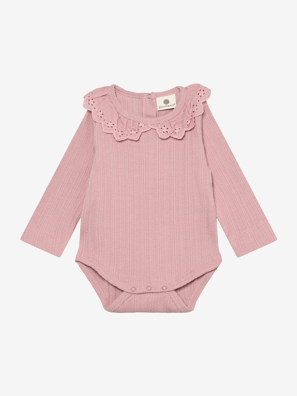 Pointelle romper met kraagje - Katoen - Body LS Pointelle - En Fant - voorkant - afbeelding 4