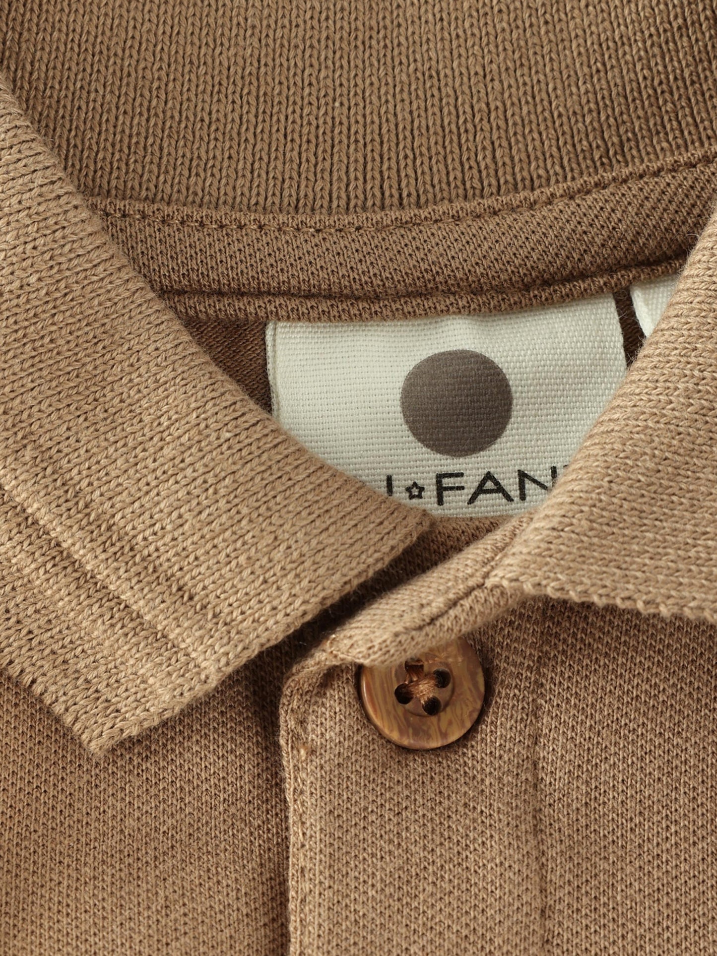 Korte Mouwen Polo Romper - Biologisch katoen - Tiger's Eye - En Fant