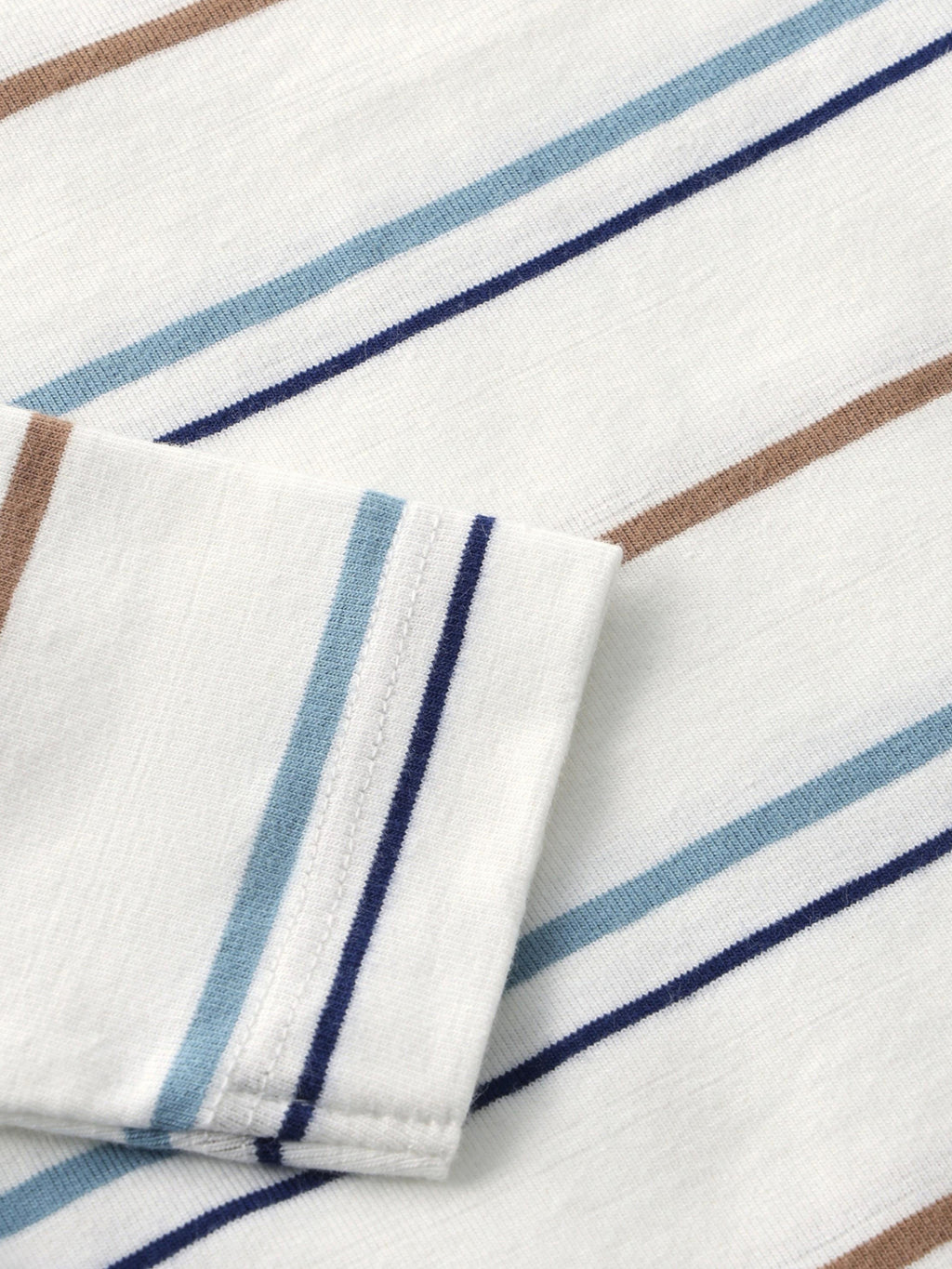 Romper lange mouw - Biologisch katoen - Egret/Gestreept - Body LS Stripe - En Fant - voorkant - afbeelding 2