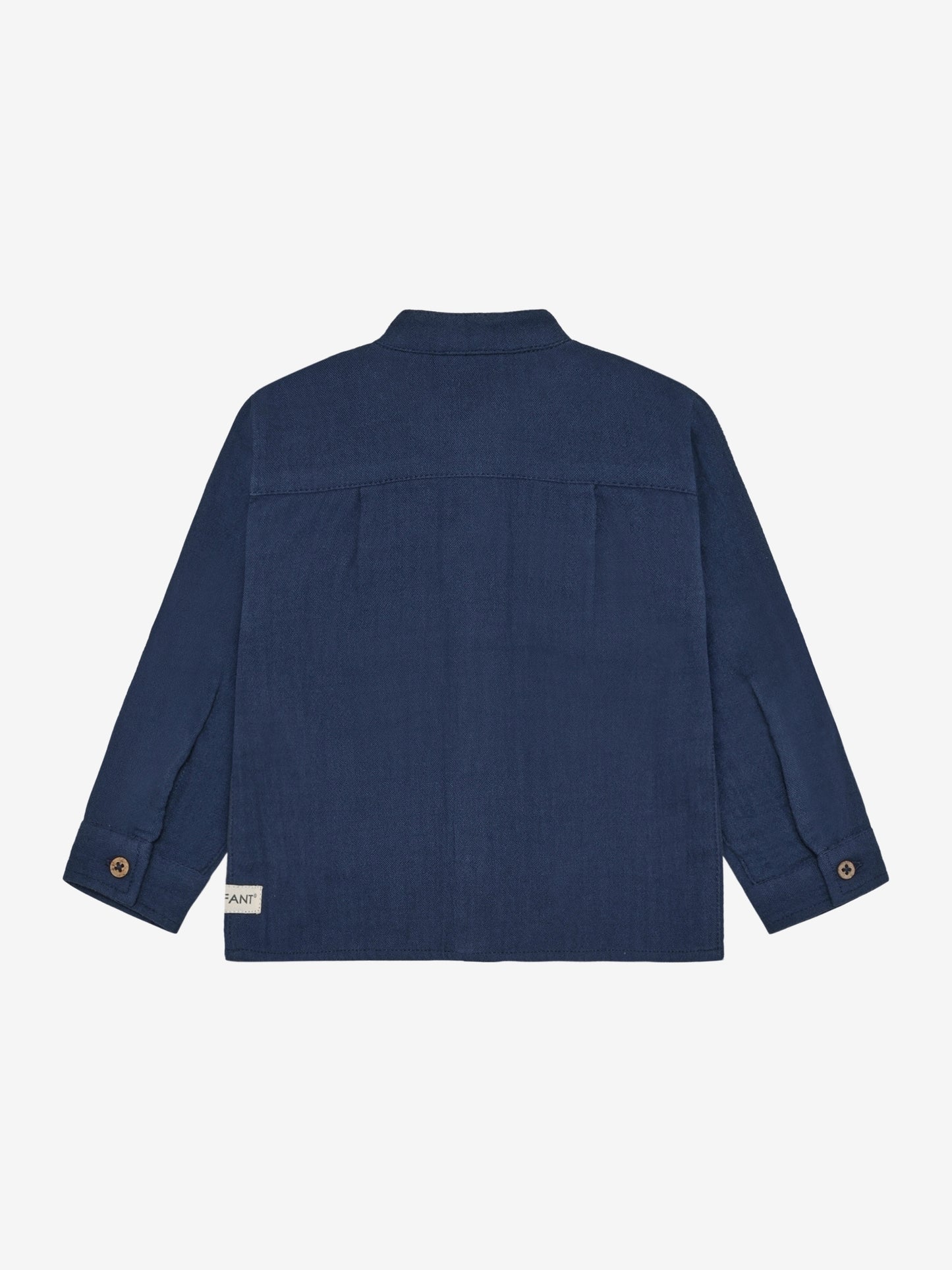 Shirt top - Organic cotton muslin - Medieval Blue - Shirt LS Muslin - En Fant