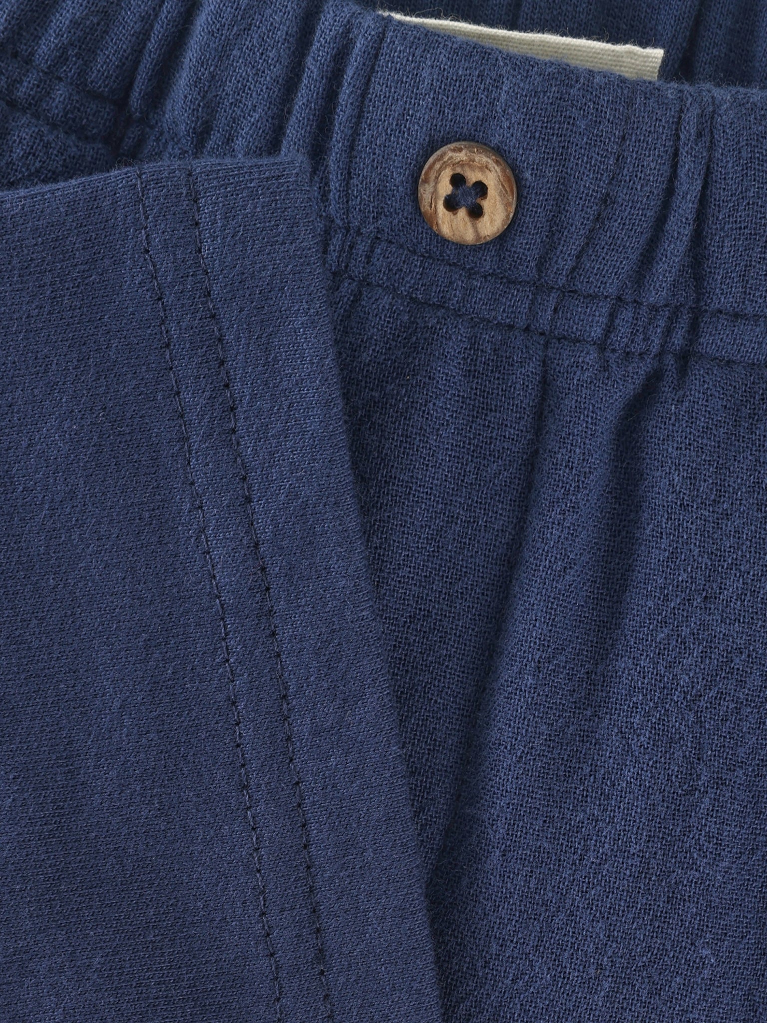 Kort broekje - Katoen mousseline & Sweat - Medieval Blue - Shorts Muslin - En Fant - productfoto - afbeelding 3
