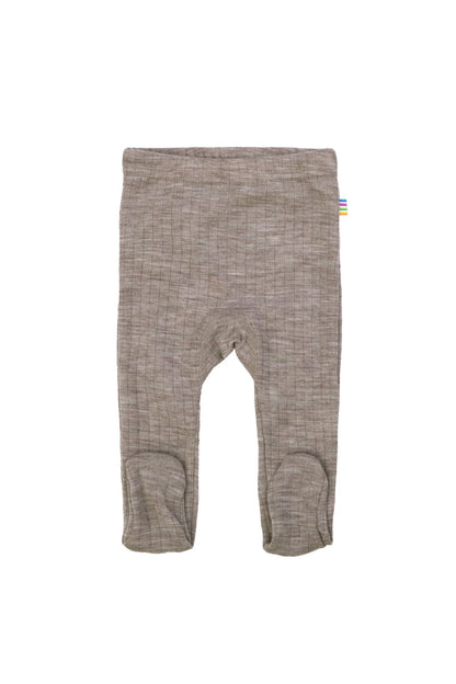 Baby pants with feet - 100% merino wool - Joha