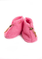 Emo Baby Booties – Bubble Gum – Wool baby booties – 100% wool – Alwero