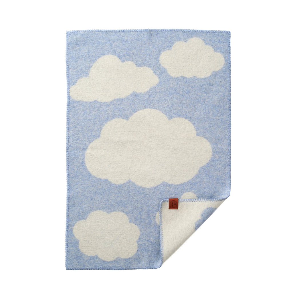 Wolldecke Baby - Cloudy Day – Recycelte Wolle & Lammwolle – Klippan