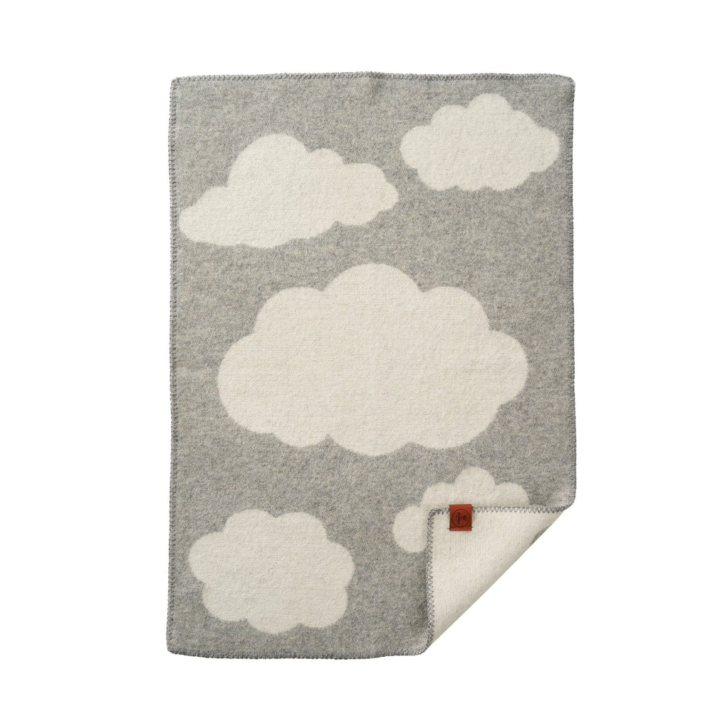 Wolldecke Baby - Cloudy Day – Recycelte Wolle & Lammwolle – Klippan