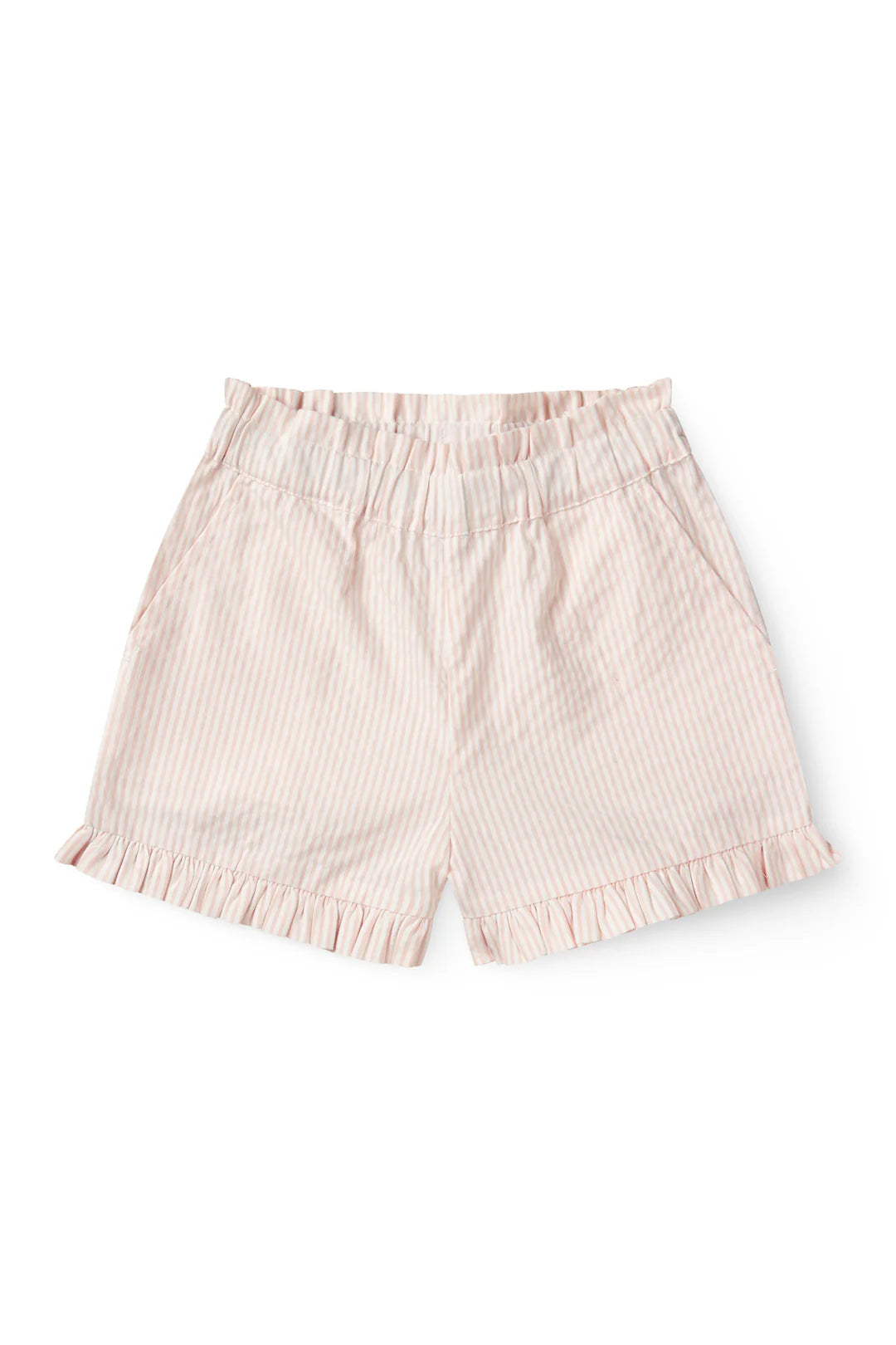 Short shorts - Seersucker shorts - Dusty Rose with Cream Stripe - Organic cotton - Copenhagen Colors