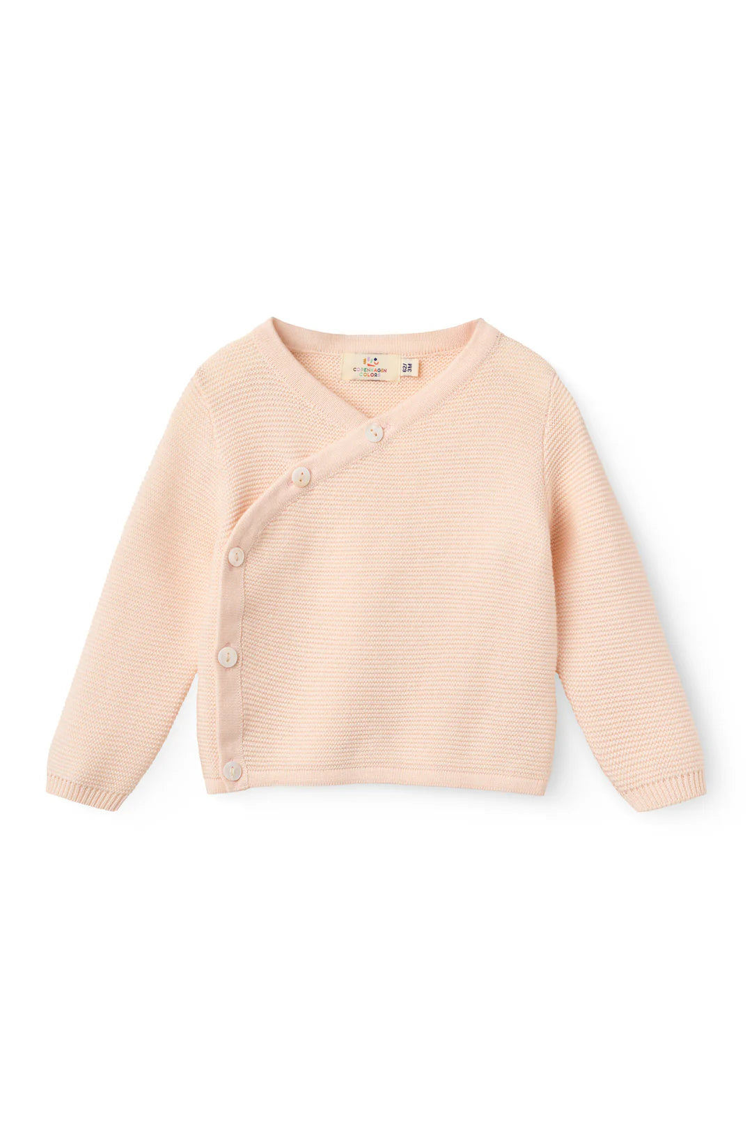 Gebreid baby vestje - Biologisch katoen - Soft Pink/Roze - Copenhagen Colors
